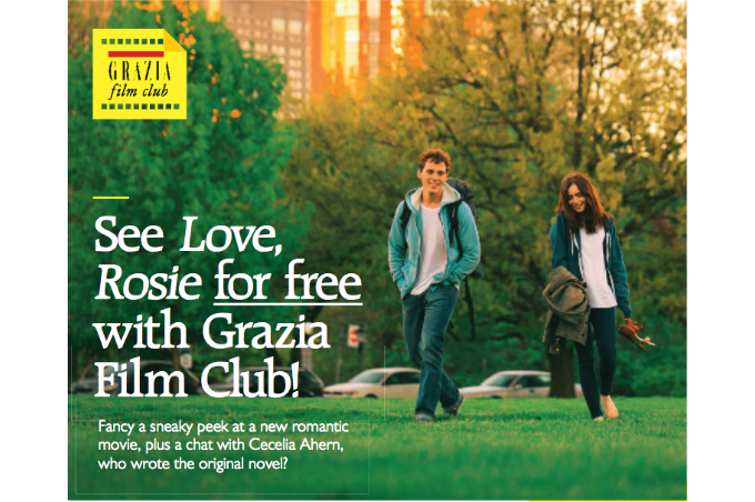 Grazia Film Club brings you 'Love, Rosie'